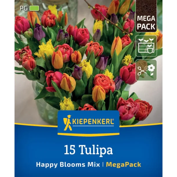 Happy Blooms Mix 15 Tulipaner