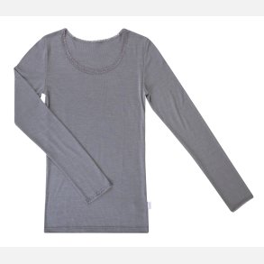Dame lang�rmet merino uld - silke undertr�je gr�