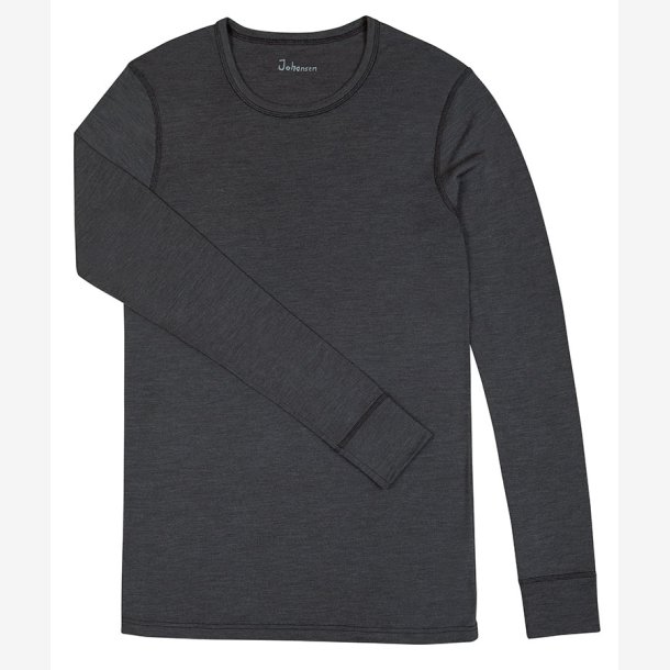 Herre lang�rmet undertr�je merino uld -silke m�regr�  klik for info