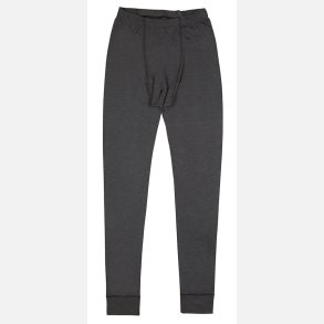 Herre lange underbukser merino uld - silke m�rkegr�