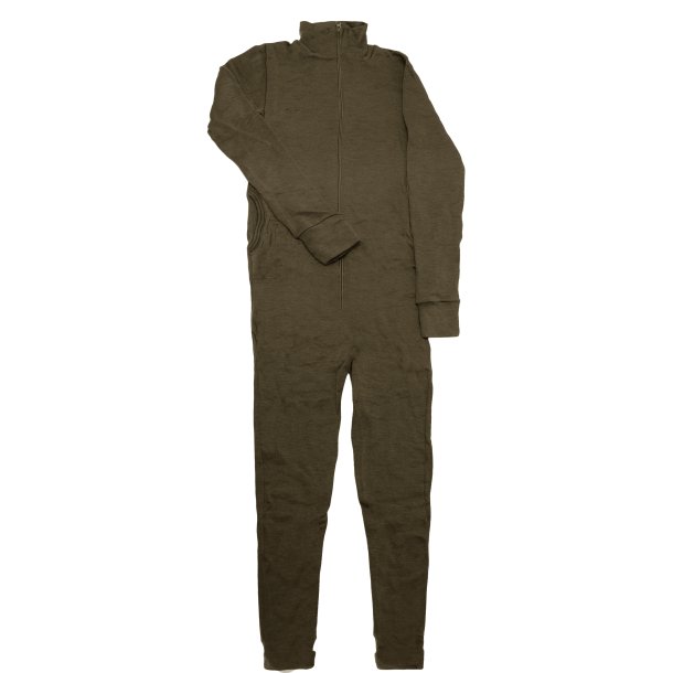Dame jumpsuit merino uld gr� og gr�n