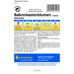 Balkonblomster enrig rkker til 2 m