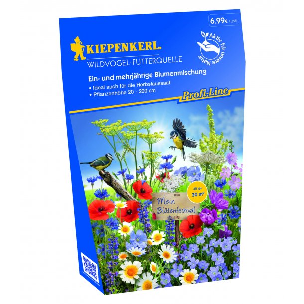 Blomsterblandinger fugle - en/flerrig - 20 m2 - 