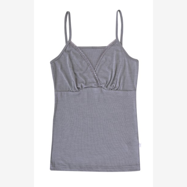 Dame chemise merino uld - silke gr�