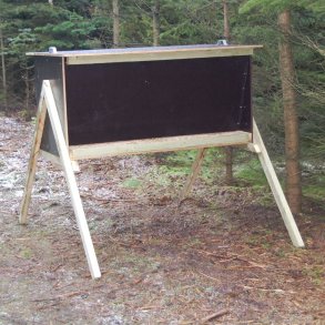 Foderautomat ddyr og kronvildt indhold 540 liter med dobbelt trug. Klik her for mere info