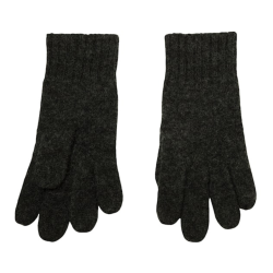 JOHA dame merino uld hansker sort &amp; koks melan