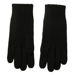 JOHA dame merino uld hansker sort &amp; koks melan