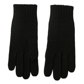 JOHA dame merino uld hansker sort & koks melan