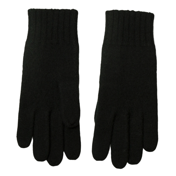 JOHA dame merino uld hansker sort &amp; koks melan