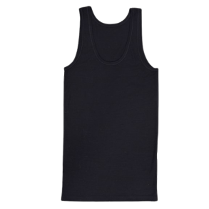Sort tanktop dame &ndash; bl�d, �ndbar merinould til jagt, friluftsliv, lag-p�-lag og tr�ning