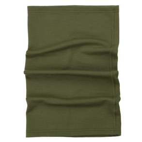 Olivengr�n halsedisse tube &ndash; varm multifunktionel halsvarmer til jagt, friluftsliv, vildtpleje og kolde dage - merinould