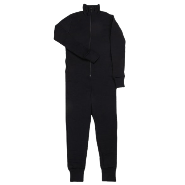 Sort heldragt overall &ndash; varm, slidst�rk og praktisk til jagt, vildtpleje, friluftsliv og markarbejde - merinould