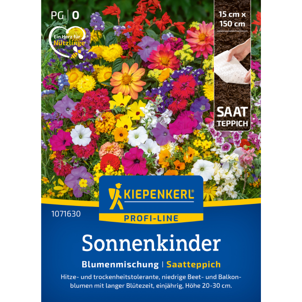 Solb�rn blomster s�m�tte Kiepenkerl &ndash; plejelet sommerblomst blanding til altaner & krukker