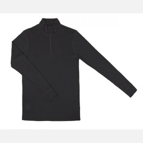 Herre lang�rmet merino uld undertr�je med lynl�s - klik for info